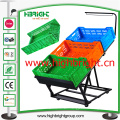 Collapsible and Foldable Metal Vegetable and Fruit Display Rack with Crates and Price Tag